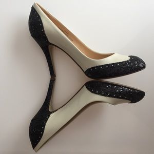 J. Crew ✨Glitter✨ Spectator Heels